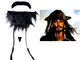 KIRALOVE Barba Finta Pirata dei Caraibi - Jack Sparrow - Adesivi - Accessori - Travestimen...
