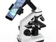 Solomark Microscopio, 20x- 1280x monoculare professionale per microscopio composto per bam...