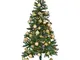 The Christmas Workshop Grande Albero di Natale Artificiale Neve Coni Realistico Alberi di...