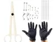 20 pezzi/set Kit professionale per body piercing, aghi piercing in acciaio inossidabile an...