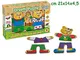 Teorema Giocattoli- Orsetti Puzzle in Legno, Multicolore, 3.TE40474