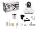 Goclever Eye Home Delta Kit Videosorveglianza con Cavo LAN, Wireless Colore bianco, Bianco