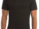 GARDA 3 t-Shirt Girocollo Uomo Filo di Scozia Art.0037 100% Cotone Blu o Nero (5, Nero)