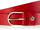Tommy Hilfiger Classic Belt 3.5 Cintura, Rosso (Red Xaf), (Taglia Produttore: 90) Donna