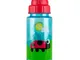 TUM TUM Borraccia Bambini Flip Top, Borraccia Bambini con Cannuccia in Tritan, 400ml, Senz...