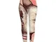 JJsister Pantaloni da Yoga da Donna, Colore Rosa Bianco L
