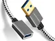 CableCreation USB3.0 Cavo di prolunga, USB 3.0 a Maschio a Femmina per Oculus VR, Playstat...