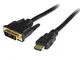 Startech.Com Cavo Adatattore HDMI a Dvi-D, Cavo Connetore Presa HDMI a Presa DVI Maschio/M...