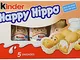 Kinder Happy Hippo Nocciola (confezione da 5 Scatole, totale 25 Pezzi)