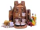 apollo walker Zaino da picnic per 4 persone Zaino da picnic Borsa per cesto Borsa termica...