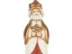 THUN® - Re Magio Gaspare con Mirra - Versione Rossa - Statuine Presepe Classico - Ceramica...