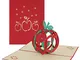 Biglietto di auguri pop-up 3D per Natale, biglietti di auguri pop-up per Natale con divers...