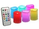 EverBrite Set di 6 Candele a LED Senza Fiamma con Telecomando e Timer Luce Decorativa Camb...