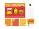 Exploding Kittens Sticky Notes: 488 Notes Featuring Tacocat, Avocato, Royale with Fleas, a...