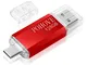 POHOVE Chiavetta USB 128 GB, 2 in 1 Tipo C Penna USB 128 GB USB C Pendrive 128gb Type C US...