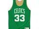 Mitchell & Ness - Canottiera reversibile Boston Celtics Larry Bird All Stars Green Gold ve...