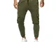 Pantaloni Uomo Elegante,Momoxi Pantaloni Lunghi Cargo Cargo Multi-Tasca da Lavoro Casual p...