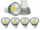 ECD Germany 4 x Spot Lampadina LED GU10 6W Faretti LED Lampada Alogena 30W 220-240V Farett...