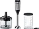 Bosch MSM6S50B Mixer a Immersione, 750 W, Plastica/Acciaio Inox, 12 velocità, Cavo a spira...