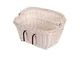 e-wicker24, Cestino da Bicicletta, Cesto, Beige, 46 x 34 x 28 cm