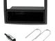 Sound-way Kit Montaggio Autoradio, Mascherina 1 DIN, Adattatore Antenna, Chiavi di Smontag...