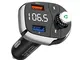 Aigoss FM Trasmettitore Modulatore Bluetooth Kit Vivavoce Per caricabatteria da auto MP3 c...