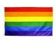 Bandiera Arcobaleno 90X150 cm Grande Bandiera Orgoglio LGBT Bisessuale Banner transessuale...