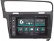 Autoradio Custom Fit per Volkswagen Golf 7 Grigio Android GPS Bluetooth WiFi Dab USB Full...
