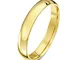 Theia Anello Nuziale Unisex in Oro Giallo 9K (375), Pesante, Vestibilità Comoda, Lucido, 3...