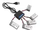FSXMPL Batteria Lipo 3.7V 380mAh + Ricambi Caricabatterie USB, per Hubsan X4 H107 H107L H1...