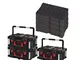 MILWAUKEE PACKOUT 3 Valigette da trasporto 62L Dimensione 3-4 Inserti personalizzabili