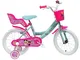 Bici Bimba 16" LOL 2 Freni Unisex_Bambini, Rosa-Celeste