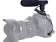 TKOOFN Microfono per Fotocamera, MIC Microfono Mono Portatile Leggero Facile per DSLR Cano...
