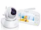 Baby Monitor，YABER 1920 * 1080P 5.5"oversize Monitor video HD con videocamera e audio，Po...