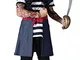 Bristol Novelty - Costume da pirata tatuato, per ragazzo