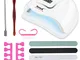 Lampada UV LED Unghie, AsperX 150W Nail Lamp Kit Portatile con, Fornetto Unghie Profession...