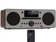 Auna Radio Portatile, Radio DAB con Bluetooth e Lettore CD, Radio FM/DAB/DAB+, Sistema Ste...