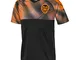 PUMA Vcf Away Shirt Replica Jr, Maglia Calcio Unisex Bambini, Black/Vibrant Orange, 164