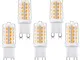 Baoming G9 lampadine LED 4 W bianco caldo 400LM, sostituzione di 40 W alogena lampadine a...