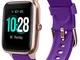 YAMAY Smartwatch Orologio Fitness Donna Uomo Smart Watch Android iOS Contapassi Cardiofreq...