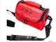 Rosso cremisi borsa a tracolla per JVC HD Everio videocamere GZ-HM30SEK videocamera