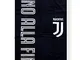 Juventus Telo Mare Bambini Bianco Nero | Telo Mare Juventus Ufficiale 70x135 cm | Telo Juv...