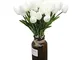 Duokon 30 pezzi Vero-tocco Artificiale Fiore Tulipano pu Falso Bouquet di Fiori Regalo la...