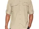 Columbia Silver Ridge II Long Sleeve Shirt, Camicia a Maniche Lunghe, Uomo, 100% Nylon, Be...