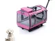 Tineer Multifunzione Handbag Pet Car Carrier Passeggino con Ruote Estraibili, Pet Travel C...