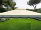 GLOBOLANDIA Telo Top per Copertura Gazebo 3X3 500 gr Ecrù Beige Chiaro Ricambio Camino Ant...