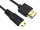 Duttek cavo da Mini HDMI a HDMI, ultra sottile, da HDMI maschio a Mini HDMI maschio, suppo...