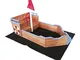 Outdoor Toys Sabbia in Legno BARCAE. Dimensioni 158 X 78 X 100 cm, Multicolore, KNH1016