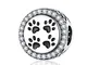 Ciondolo a forma di zampa di cane, in argento Sterling 925, ciondolo a tema animali per br...