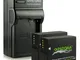 PATONA 4in1 Caricabatteria + 2x Premium Batteria DMW-BLC12 compatibile con Panasonic Lumix...